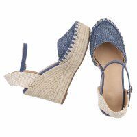 Damen Keilsandaletten - blue