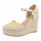 Damen Keilsandaletten - gold - 12 Paar