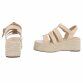 Damen Keilsandaletten - beige