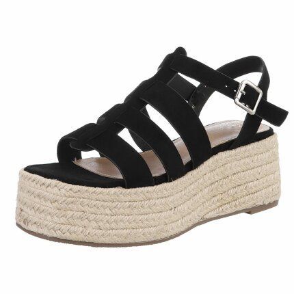 Damen Keilsandaletten - black