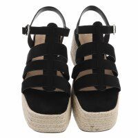 Damen Keilsandaletten - black