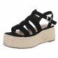 Damen Keilsandaletten - black