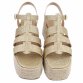 Damen Keilsandaletten - gold