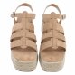 Damen Keilsandaletten - khaki