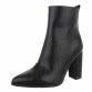 Damen High-Heel Stiefeletten - blackcroc Gr. 40