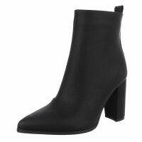 Damen High-Heel Stiefeletten - blackpu