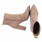 Damen High-Heel Stiefeletten - nudesuede