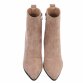 Damen High-Heel Stiefeletten - nudesuede