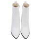 Damen High-Heel Stiefeletten - whitecroc