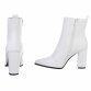 Damen High-Heel Stiefeletten - whitecroc
