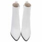 Damen High-Heel Stiefeletten - whitepu