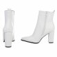 Damen High-Heel Stiefeletten - whitepu