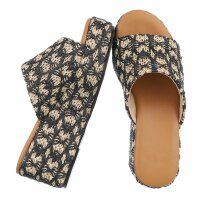 Damen Keilsandaletten - black