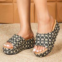 Damen Keilsandaletten - black