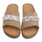 Damen Pantoletten - khaki