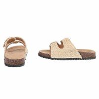 Damen Pantoletten - beige