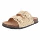 Damen Pantoletten - beige Gr. 40