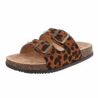 Damen Pantoletten - leopard
