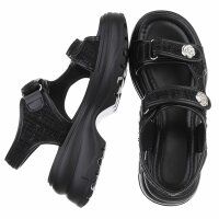 Damen Keilsandaletten - black