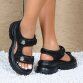 Damen Keilsandaletten - black