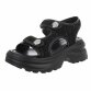 Damen Keilsandaletten - black Gr. 36