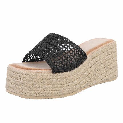 Damen Keilsandaletten - black