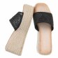 Damen Keilsandaletten - black
