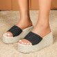 Damen Keilsandaletten - black