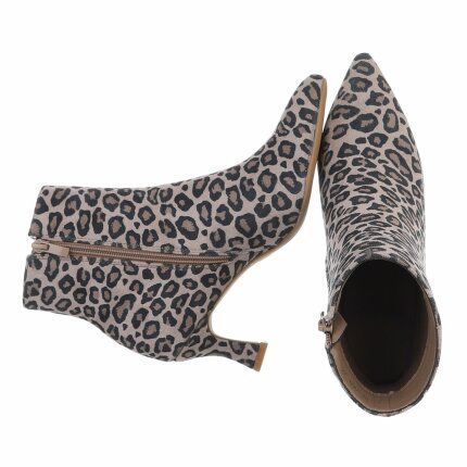 Damen Klassische Stiefeletten - leopard