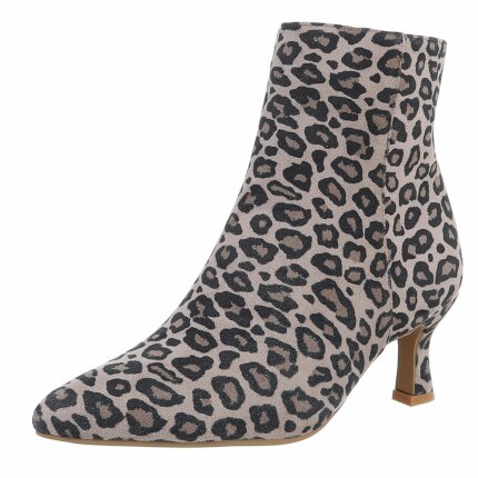 Damen Klassische Stiefeletten - leopard Gr. 37