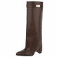 Damen High-Heel Stiefel - brownpu - 12 Paar