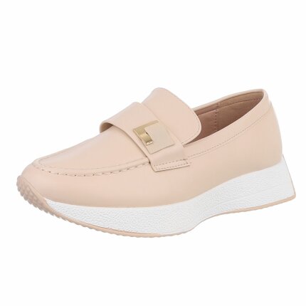 Damen Slipper - beige Gr. 41