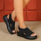 Damen Keilsandaletten - black