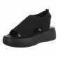 Damen Keilsandaletten - black - 12 Paar