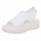Damen Keilsandaletten - white - 12 Paar