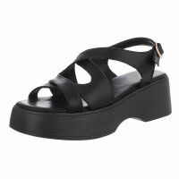 Damen Keilsandaletten - black