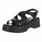 Damen Keilsandaletten - black Gr. 36