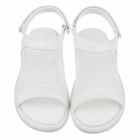 Damen Flache Sandalen - white
