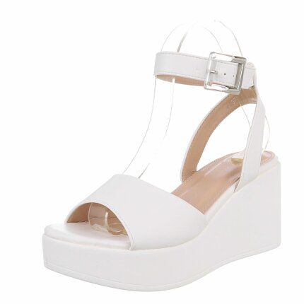 Damen Keilsandaletten - white