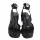 Damen Keilsandaletten - black