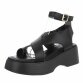 Damen Keilsandaletten - black - 12 Paar