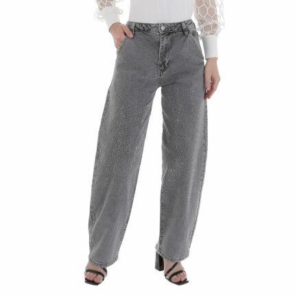 Damen High Waist Jeans von Laulia - grey