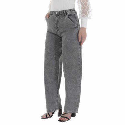 Damen High Waist Jeans von Laulia - grey