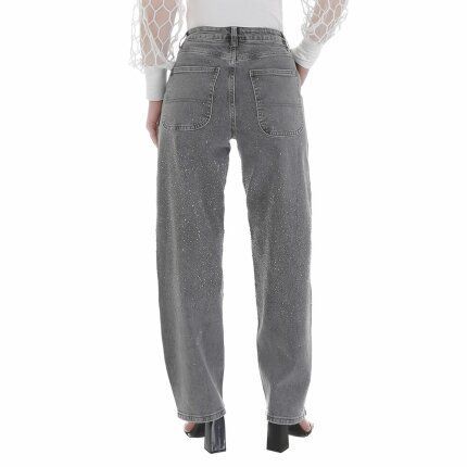 Damen High Waist Jeans von Laulia - grey
