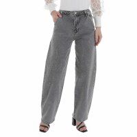 Damen High Waist Jeans von Laulia - grey