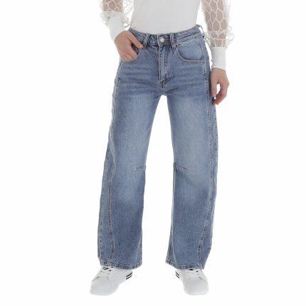 Damen High Waist Jeans von Laulia - blue