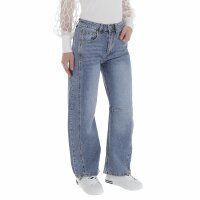 Damen High Waist Jeans von Laulia - blue