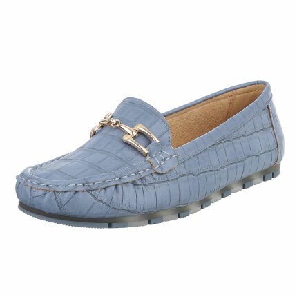 Damen Mokassins - blue - 12 Paar