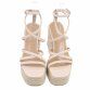 Damen Keilsandaletten - beige