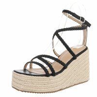 Damen Keilsandaletten - black